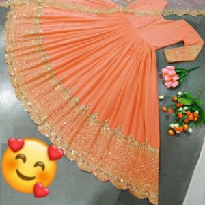 Chiffon Embroidered Maxi