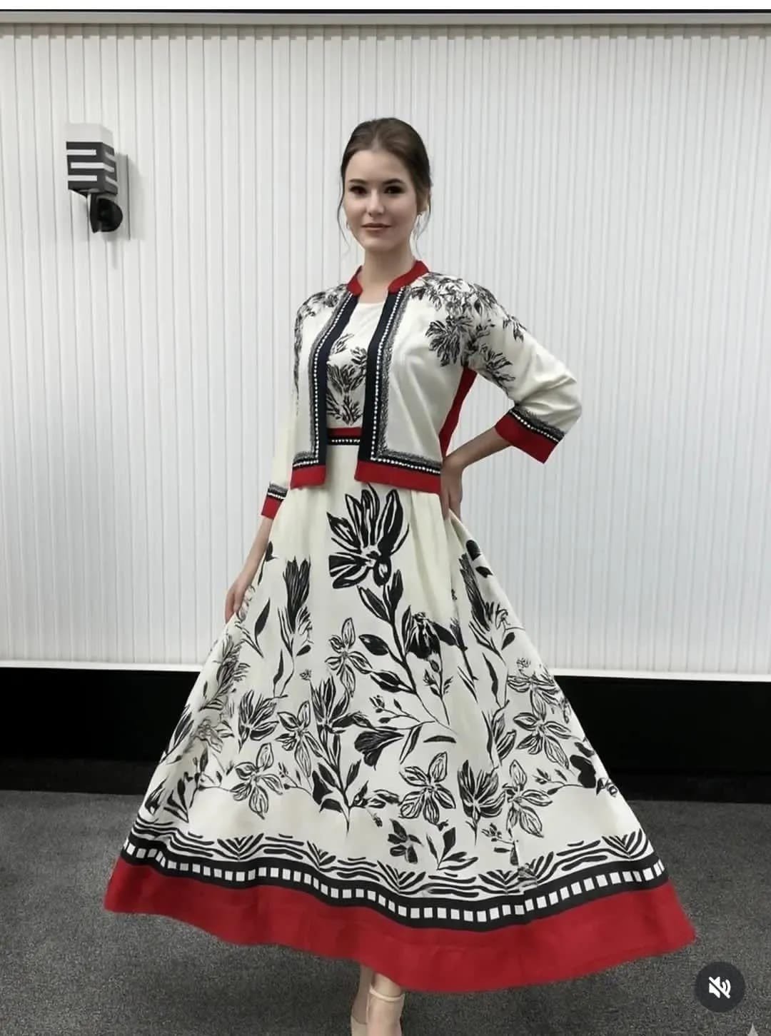 Swiss Lawn Printed Maxi and Jacket