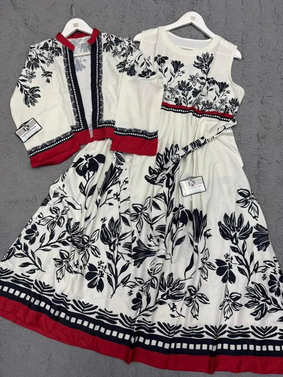 Swiss Lawn Printed Maxi and Jacket