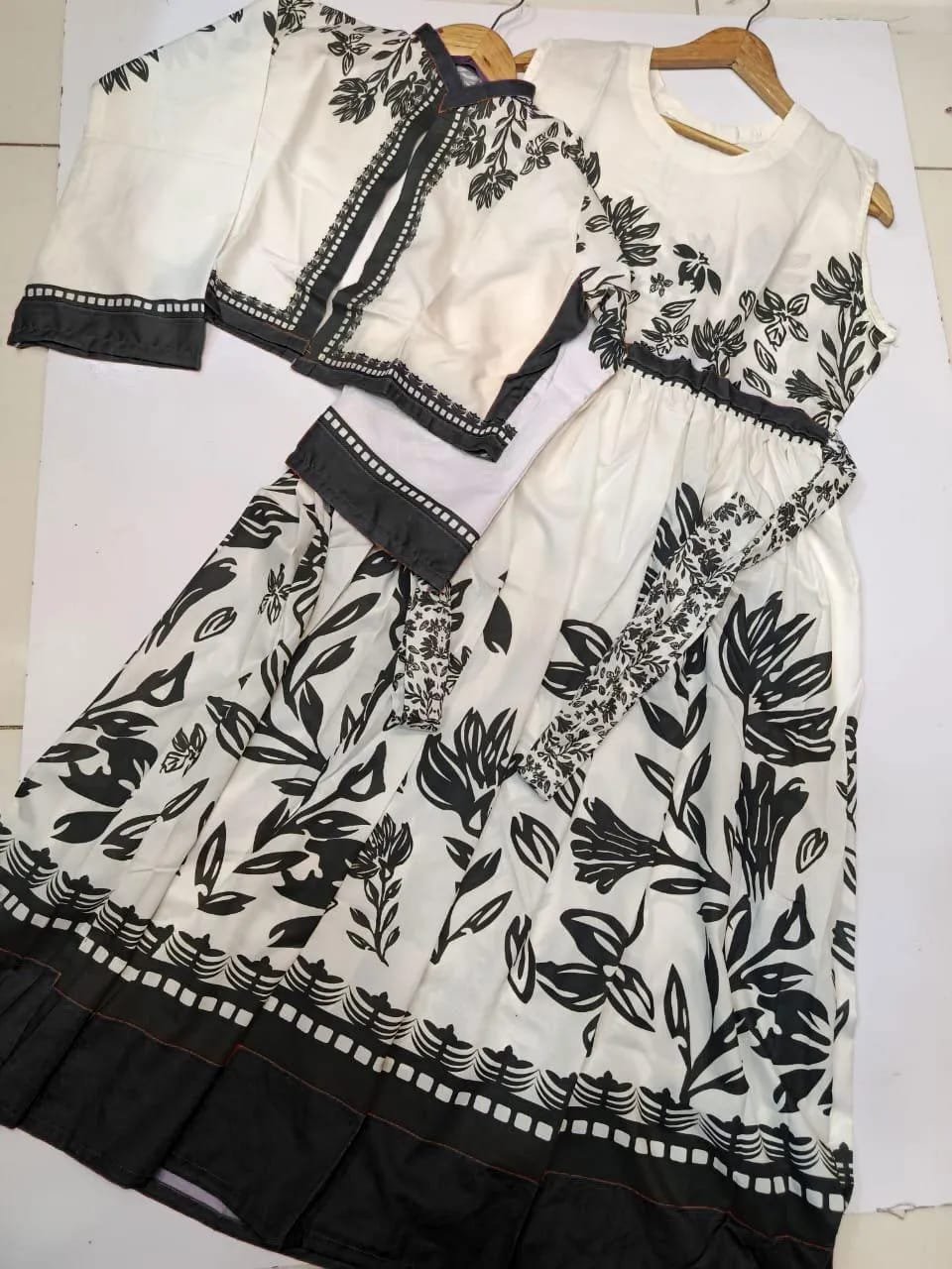 Swiss Lawn Printed Maxi and Jacket