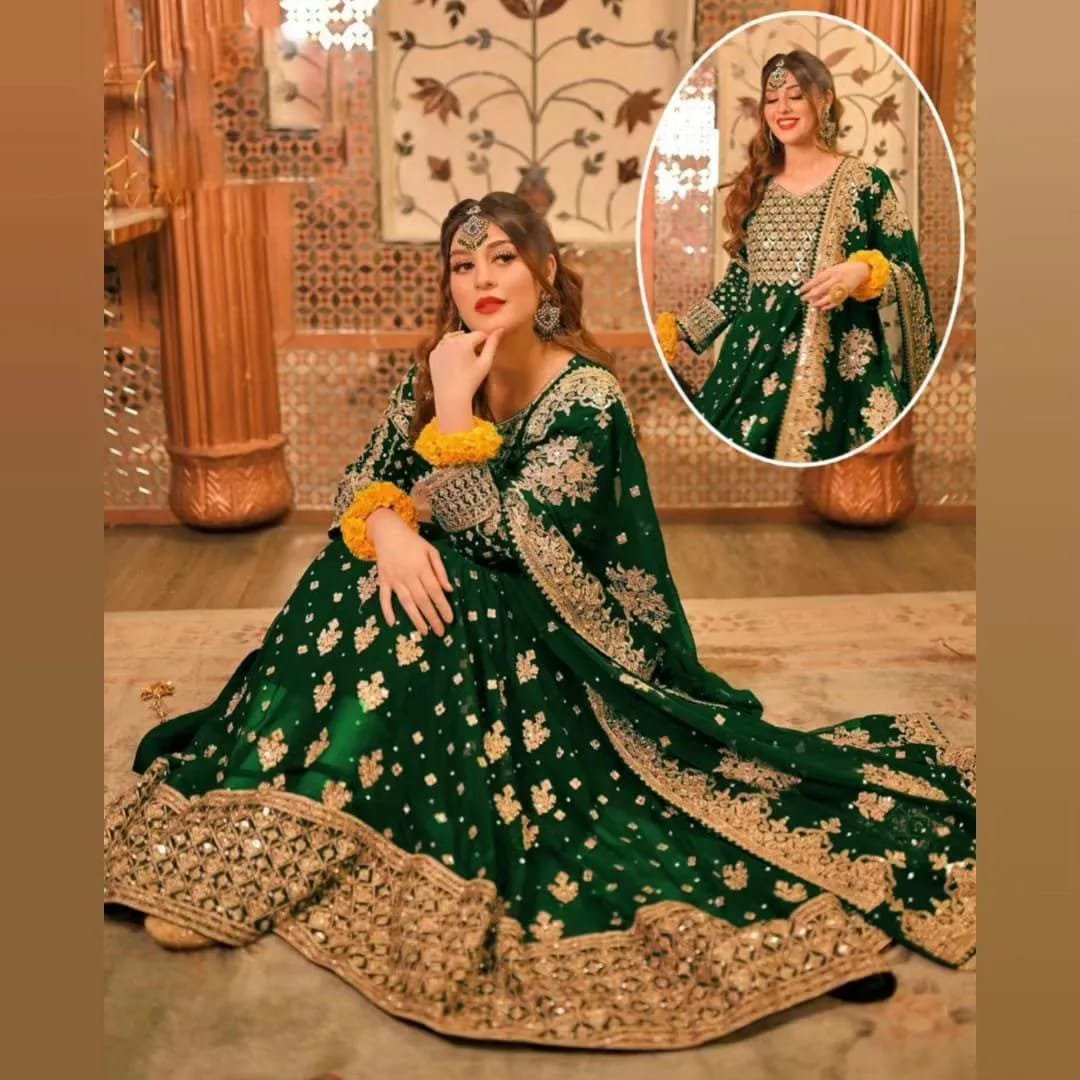 Chiffon Embroidered Maxi