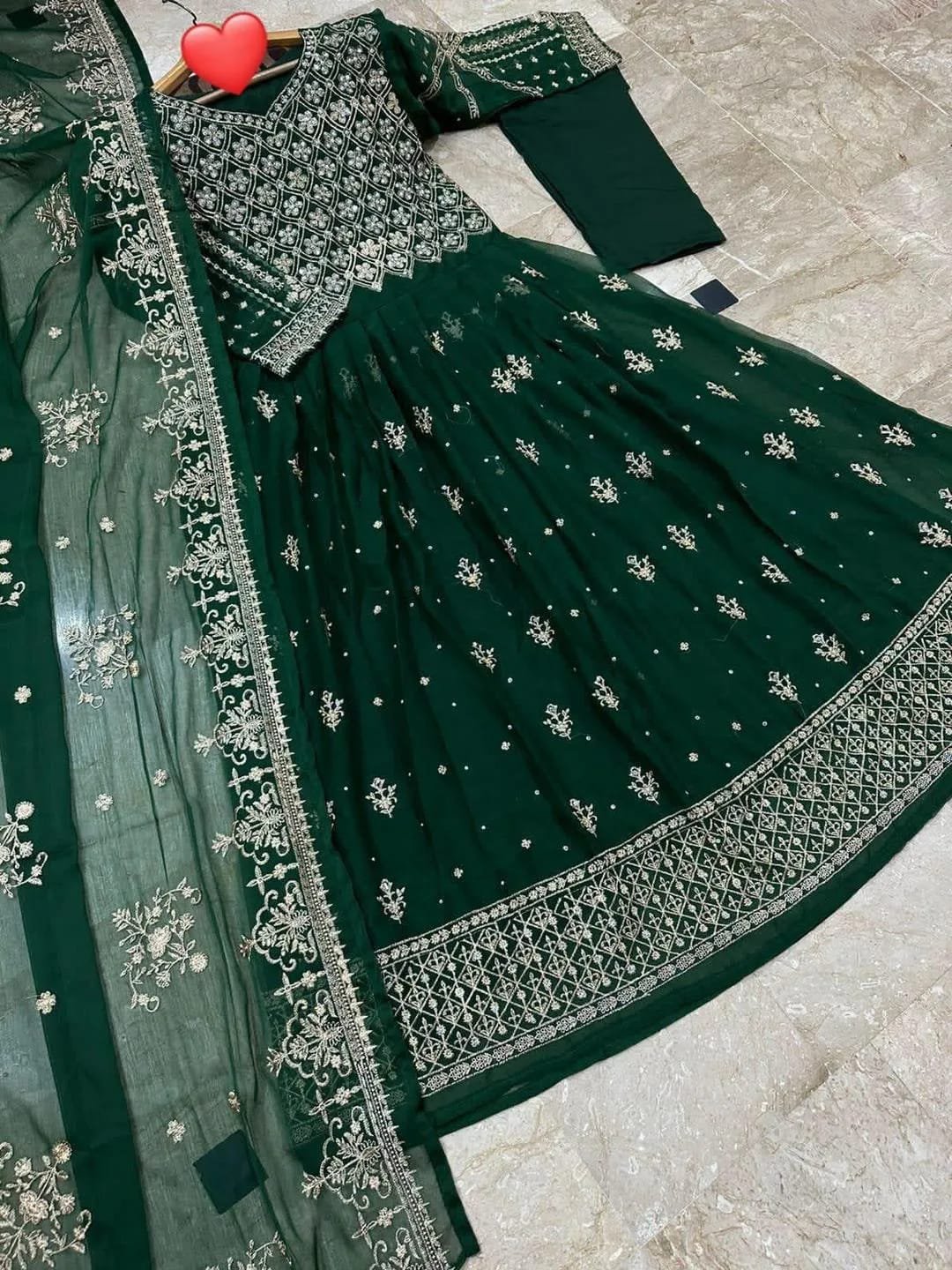 Chiffon Embroidered Maxi