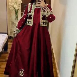 Shamoz Silk Embroidered Maxi