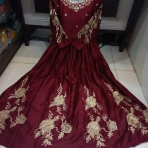 Shamoz Silk Embroidered Maxi