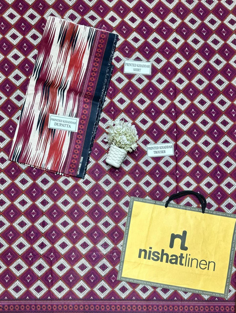 Printed Khaddar Suit