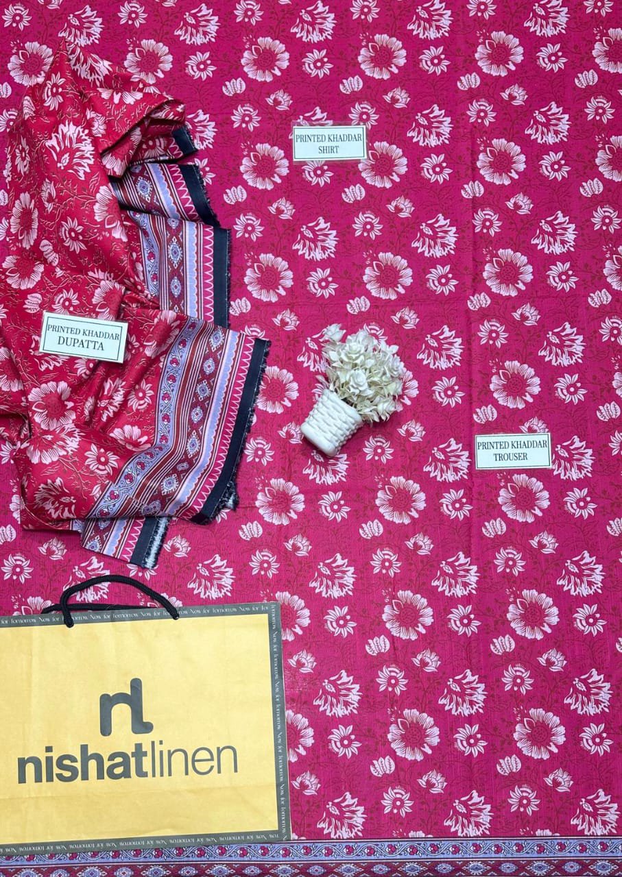 Printed Khaddar Suit