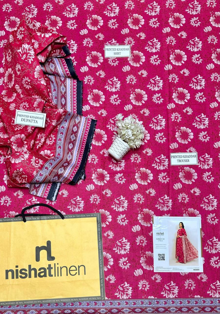 Printed Khaddar Suit