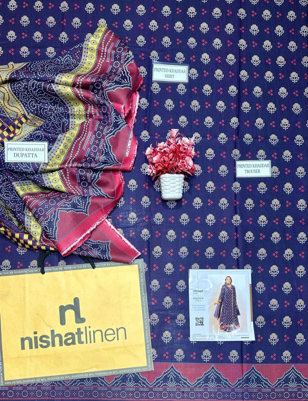 Printed Khaddar Suit