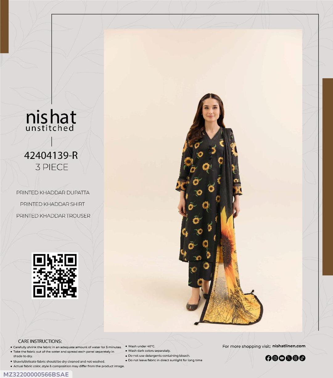 Printed Khaddar Suit