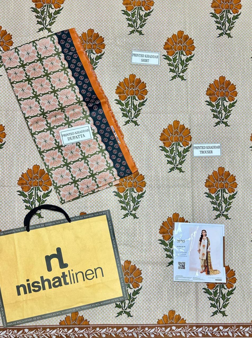 Printed Khaddar Suit