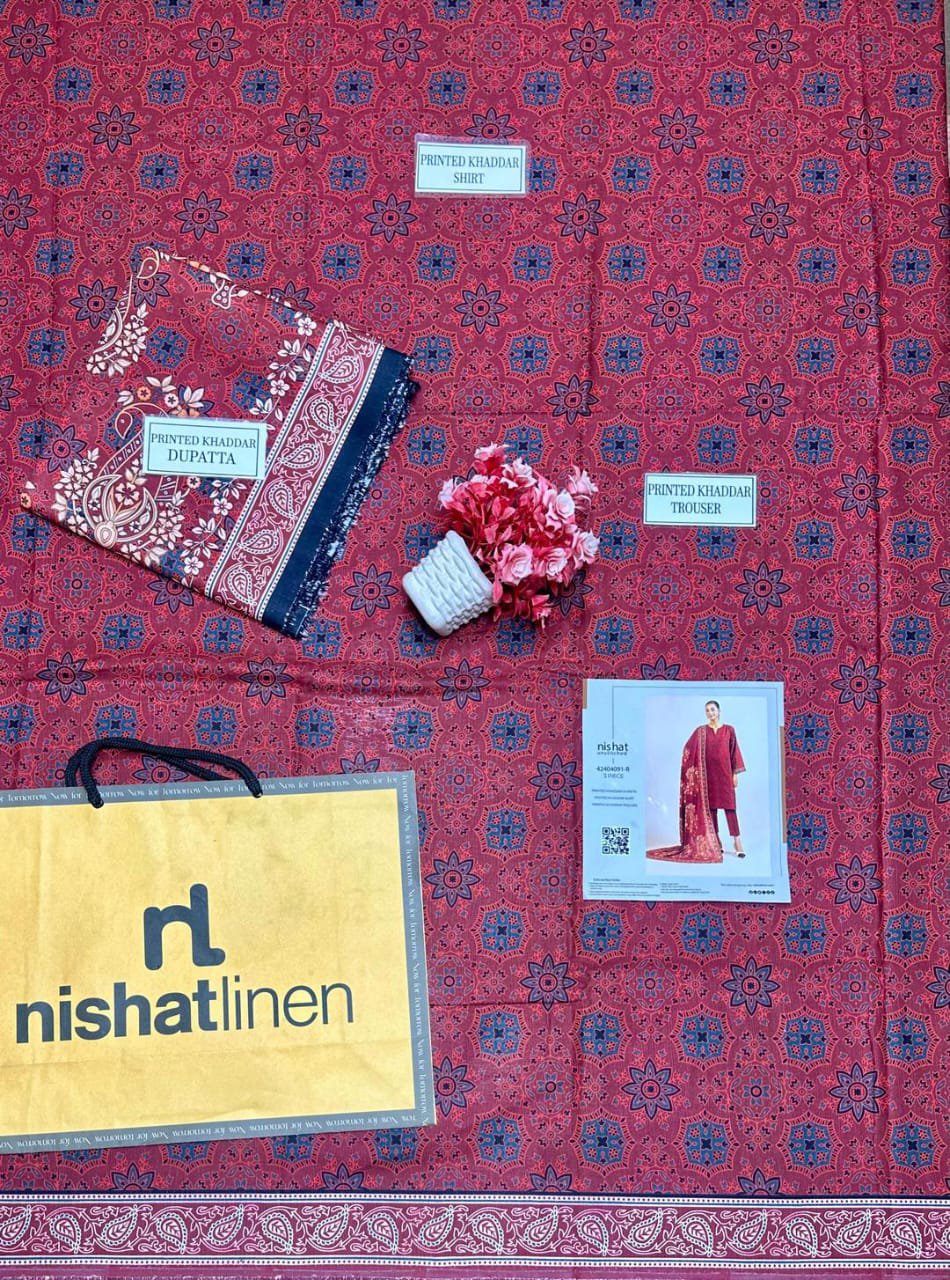 Printed Khaddar Suit