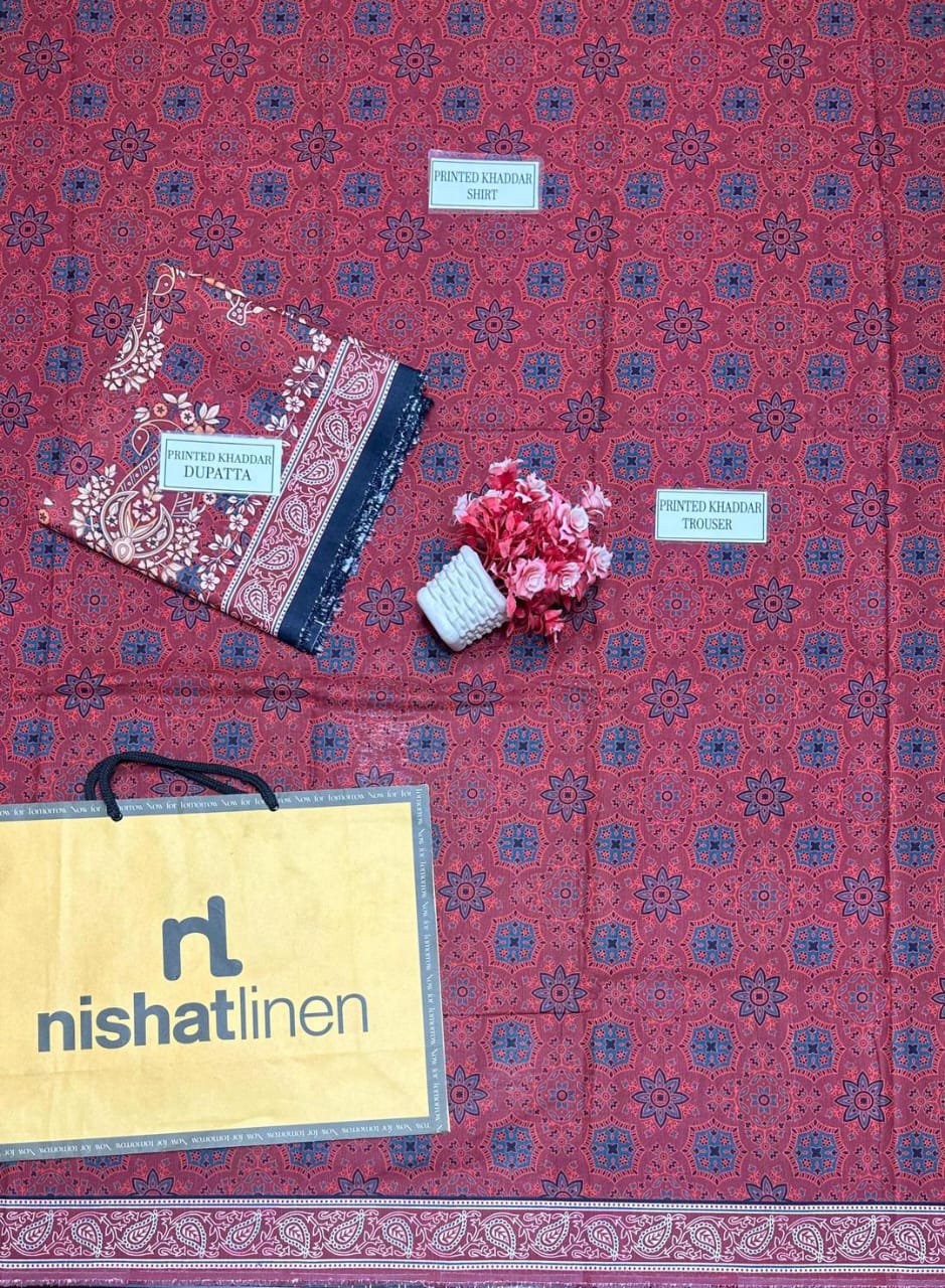 Printed Khaddar Suit