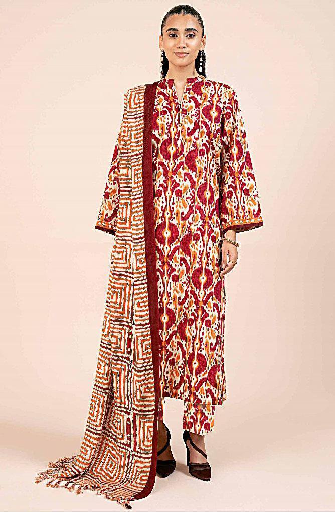 Printed Khaddar Suit