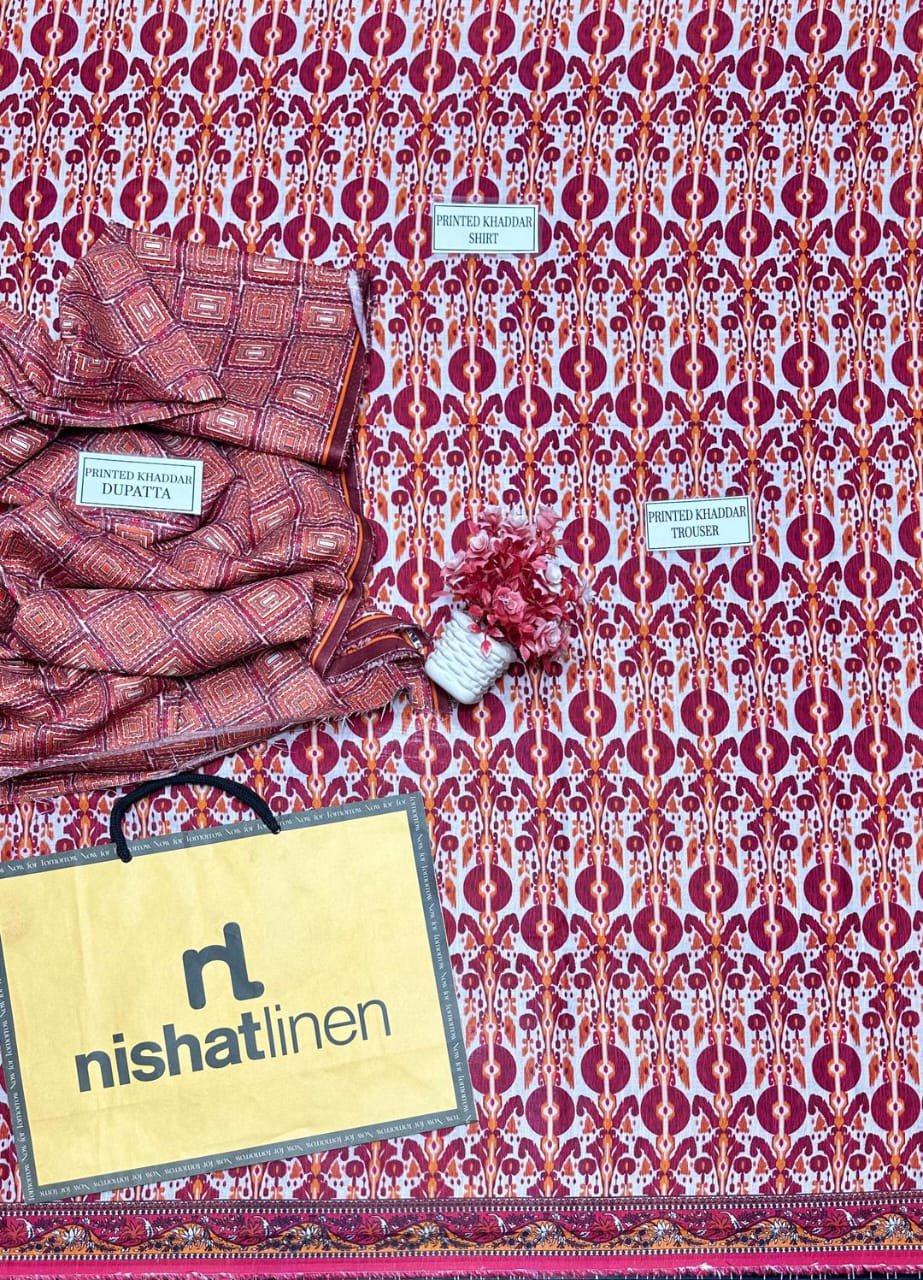 Printed Khaddar Suit