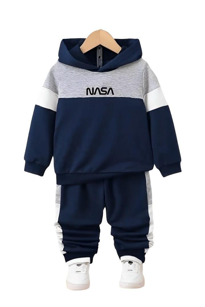 Fleece Printed Hoodie Tracksuit