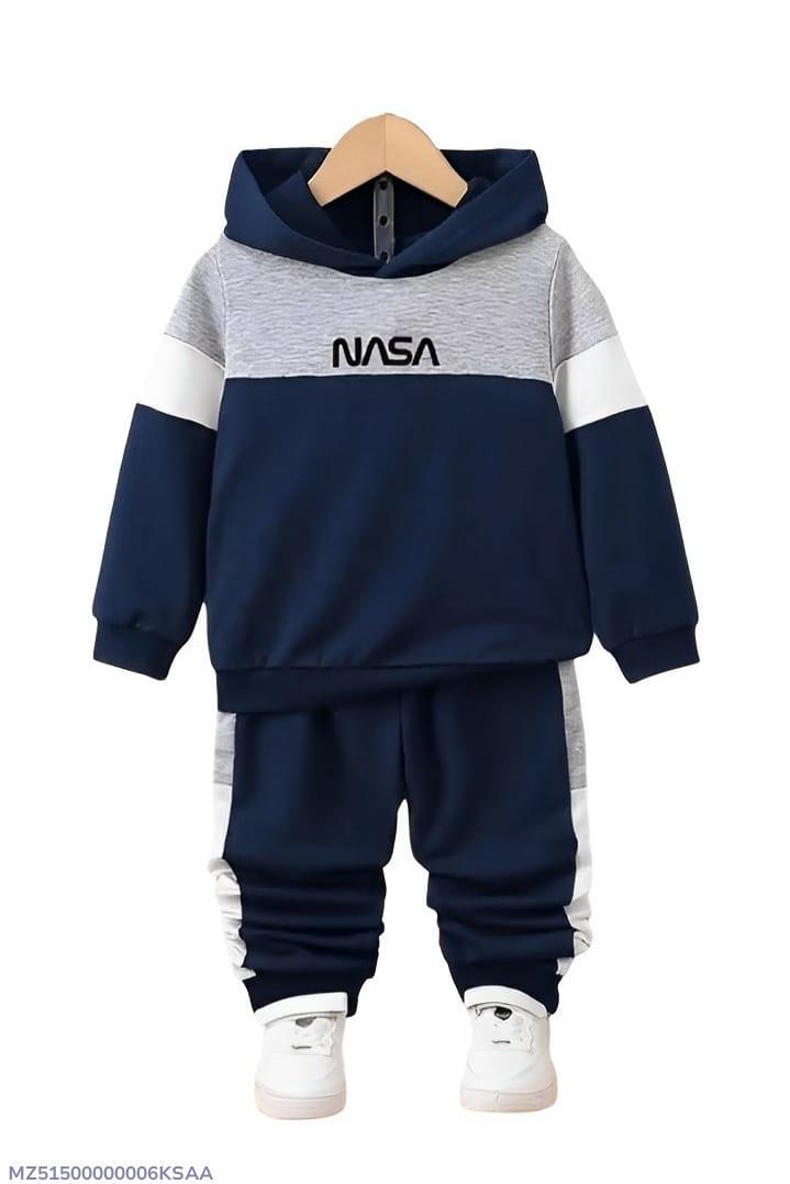 Fleece Printed Hoodie Tracksuit