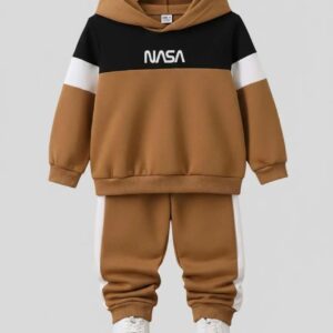 Fleece Plain Hoodie Tracksuit