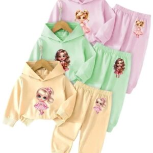 Fleece Printed Hoodie Tracksuit