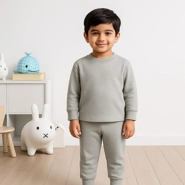 Fleece Plain Tracksuit In Soft Fabric