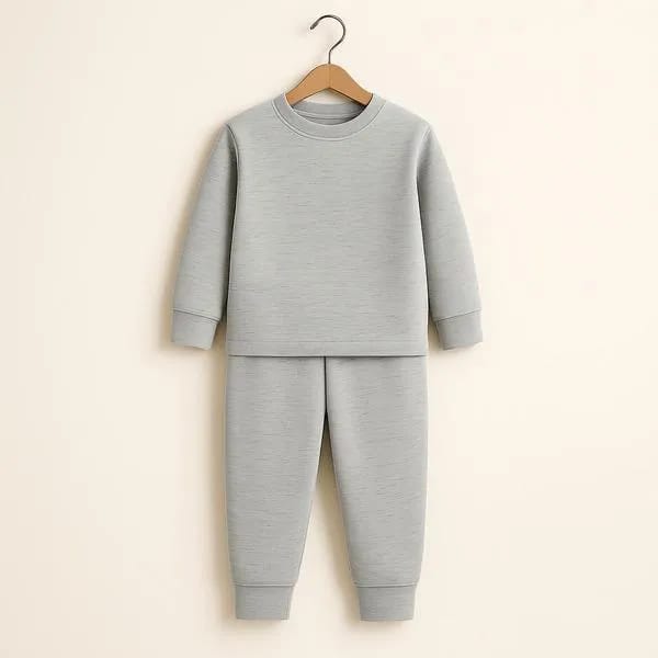 Fleece Plain Tracksuit In Soft Fabric