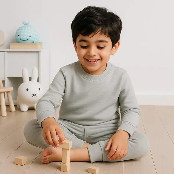 Fleece Plain Tracksuit In Soft Fabric