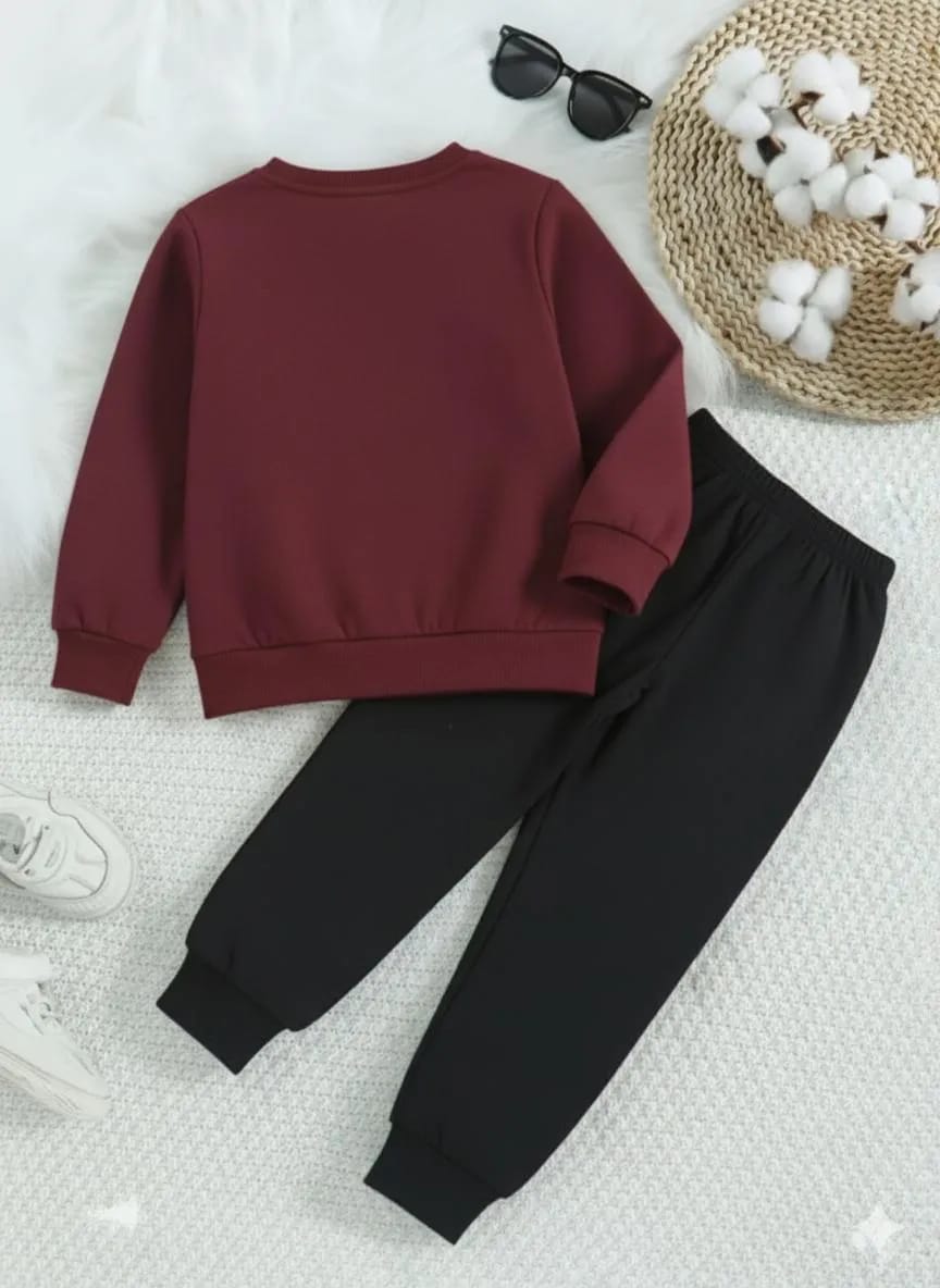 Fleece Printed Tracksuit