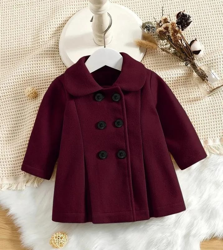 Girl's Fleece Plain Jacket