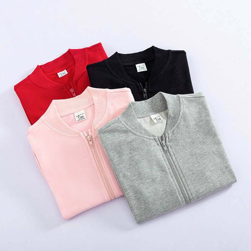 Children's round neck jacket