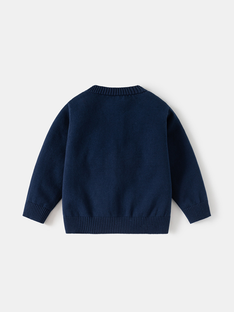 boys single-layer cotton sweater