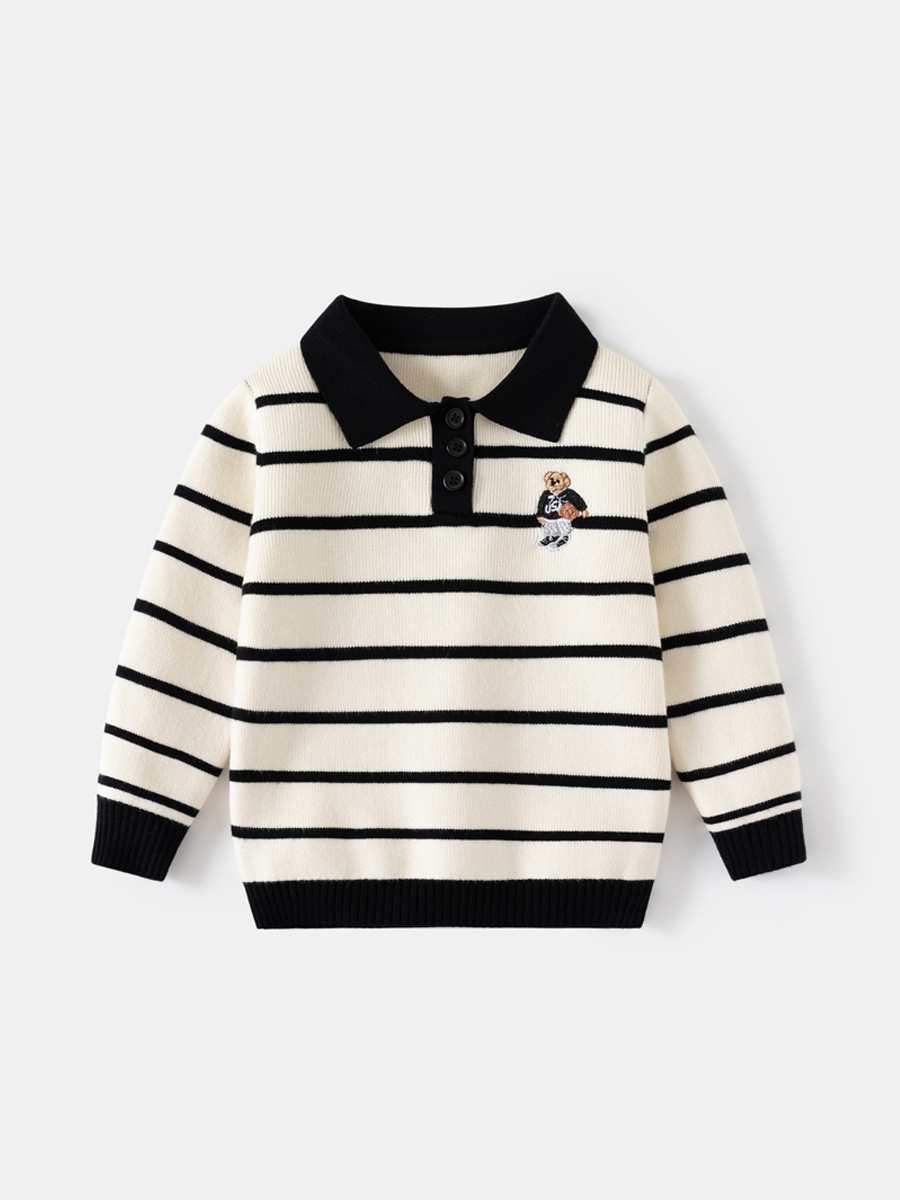 Boys Stripesd Jacquard