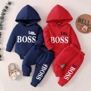 baby letter printing hooded