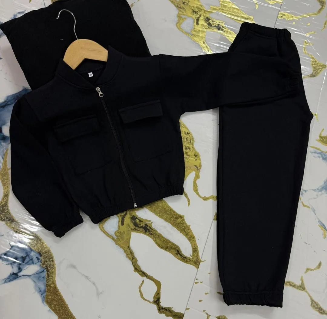 Plain Zipper Tracksuit