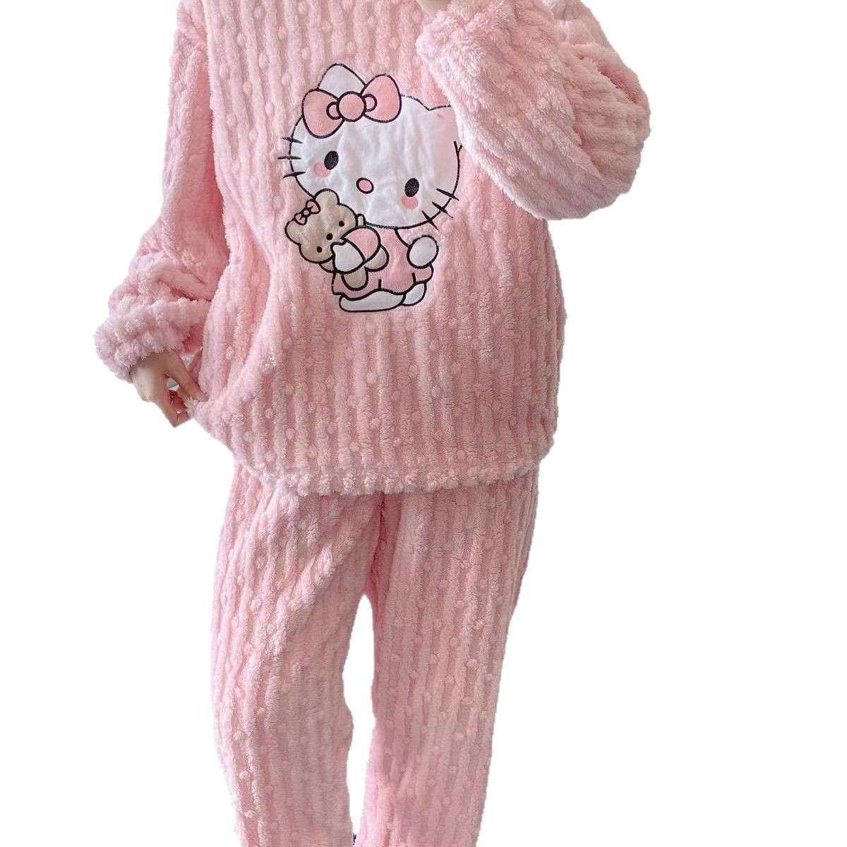 Hello Kitty Bear Coral Fleece