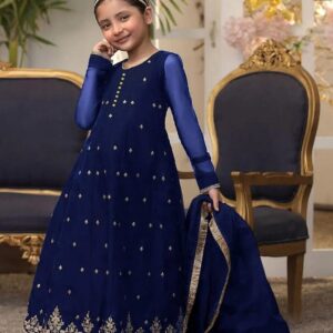 Embroidered Frock And Trouser