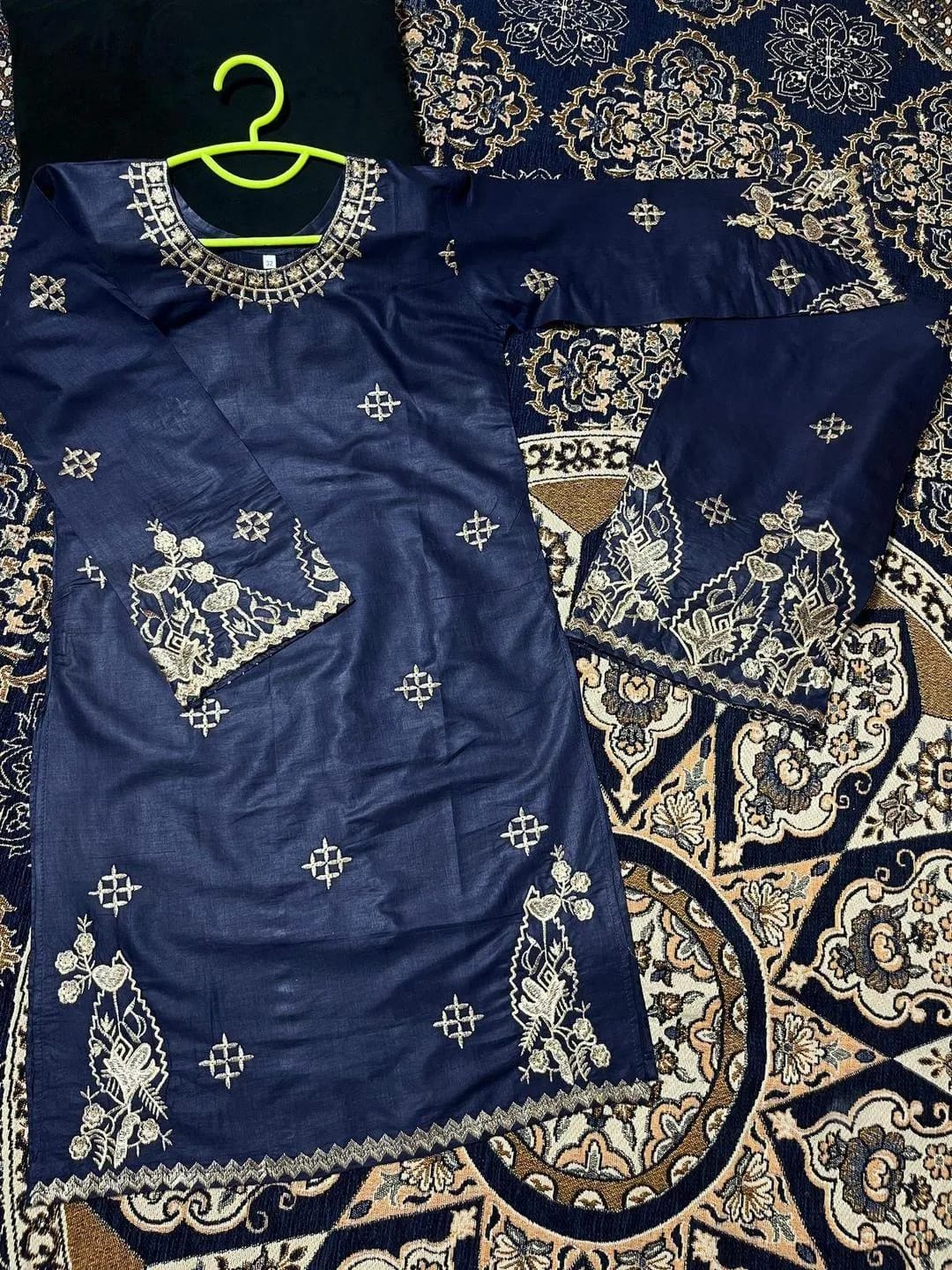 Embroidered Kurta And Shalwar Suit