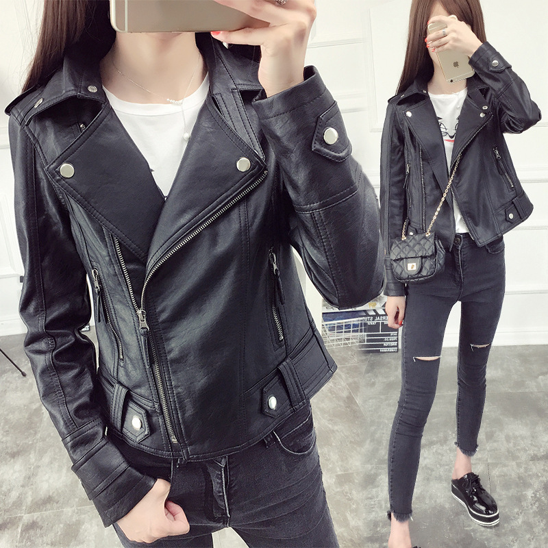 Leather Women's Short Coat