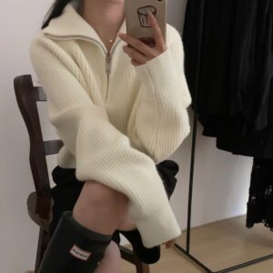 slim short sweater