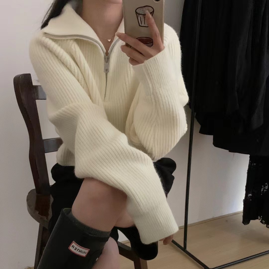 slim short sweater