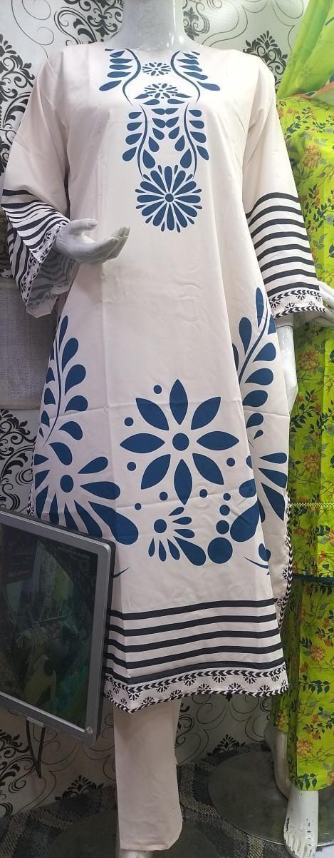 Stitched Printed Shirt And Trouser