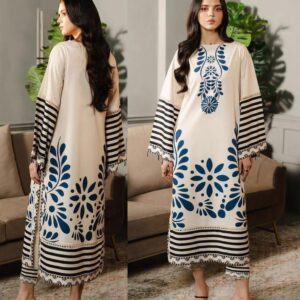 Stitched Printed Shirt And Trouser