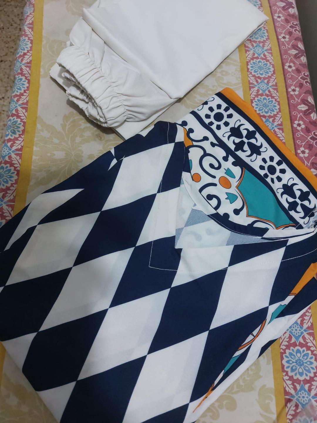 Stitched Printed Shirt And Trouser