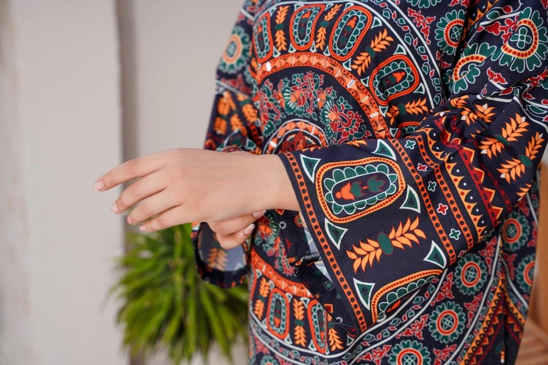 Stitched Printed Shirt and Trouser