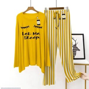 Stitched Printed Night Suit