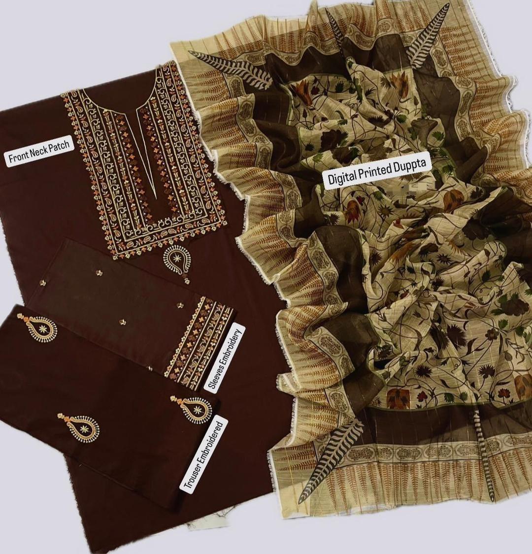 Women's Unstitched Embroidered