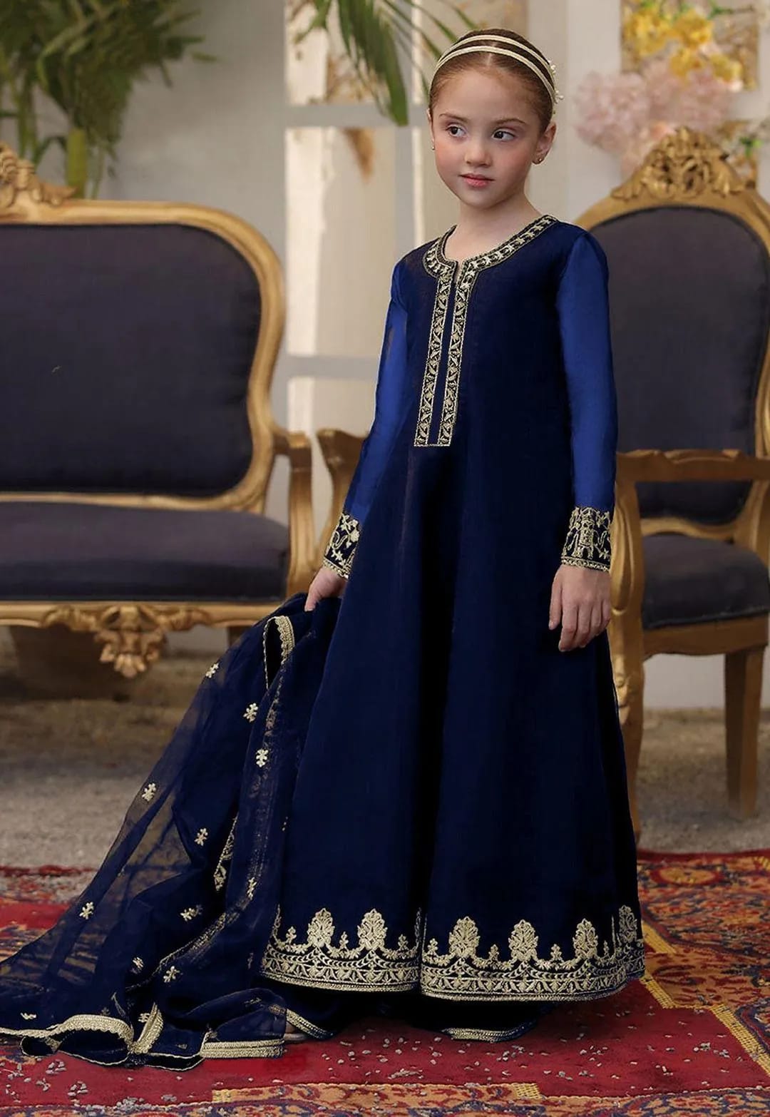 Embroidered Kurta And Shalwa
