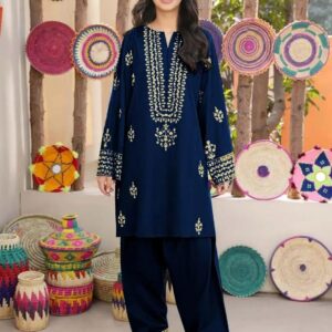 Girl's Shamoz Silk Embroidered