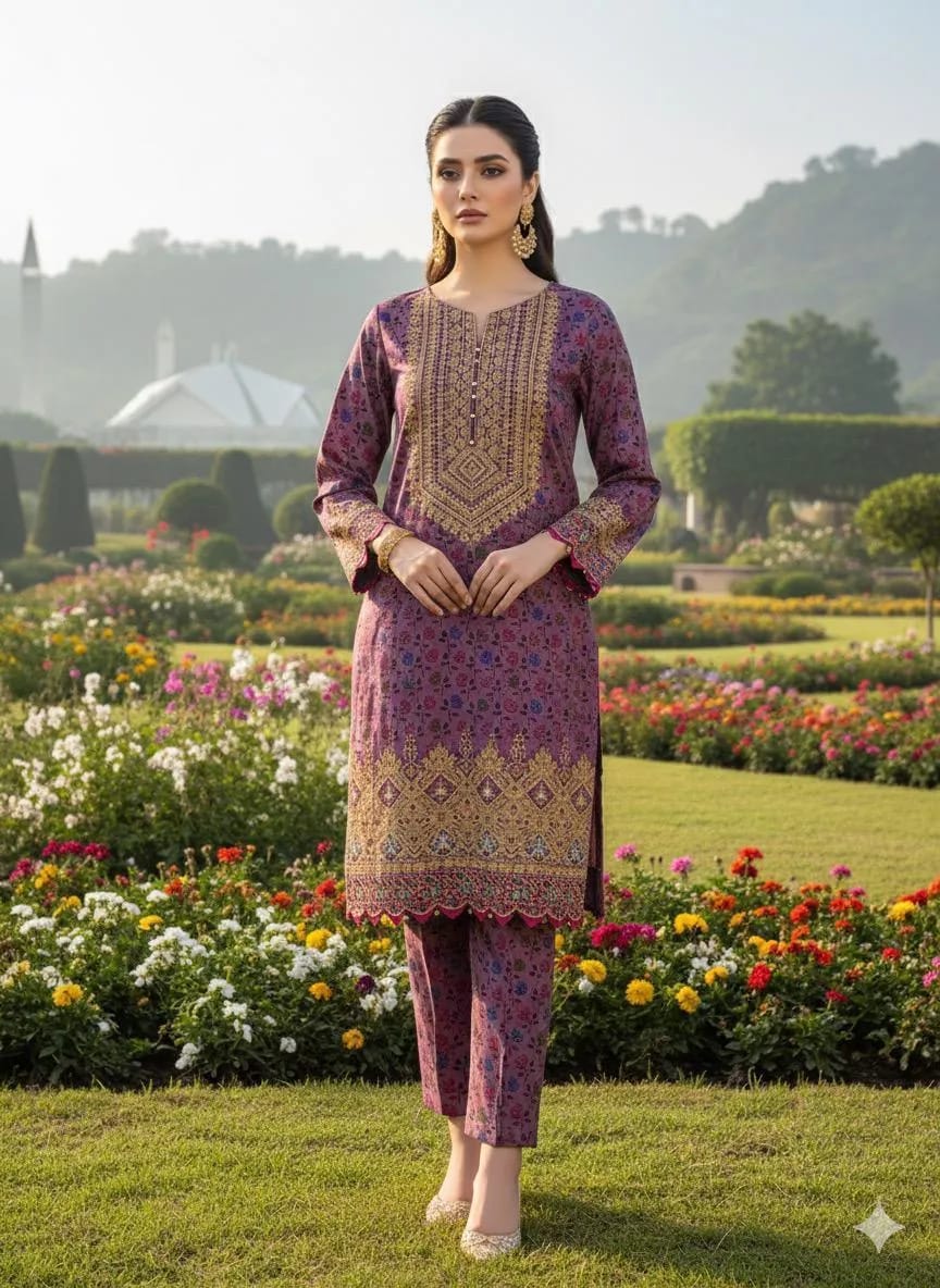 2 Pcs Women's Unstitched