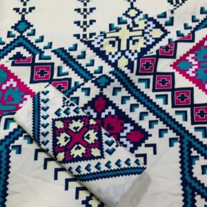 2 Pcs Women's Unstitched Printed Suit