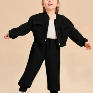 Plain Zipper Tracksuit