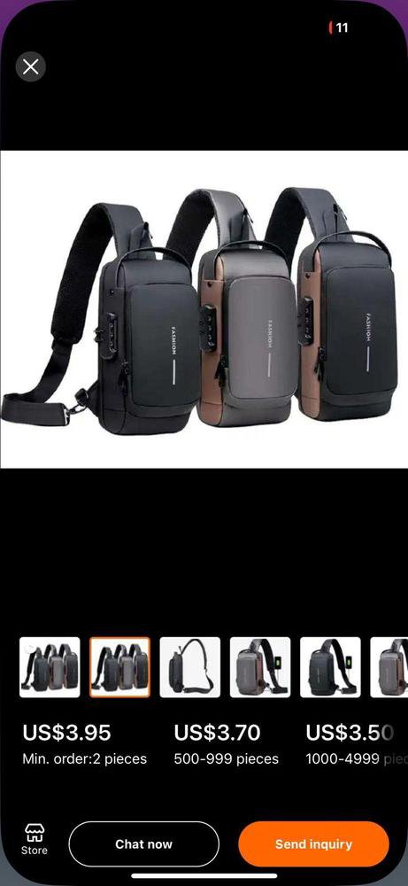 Plain Cross Body Bag